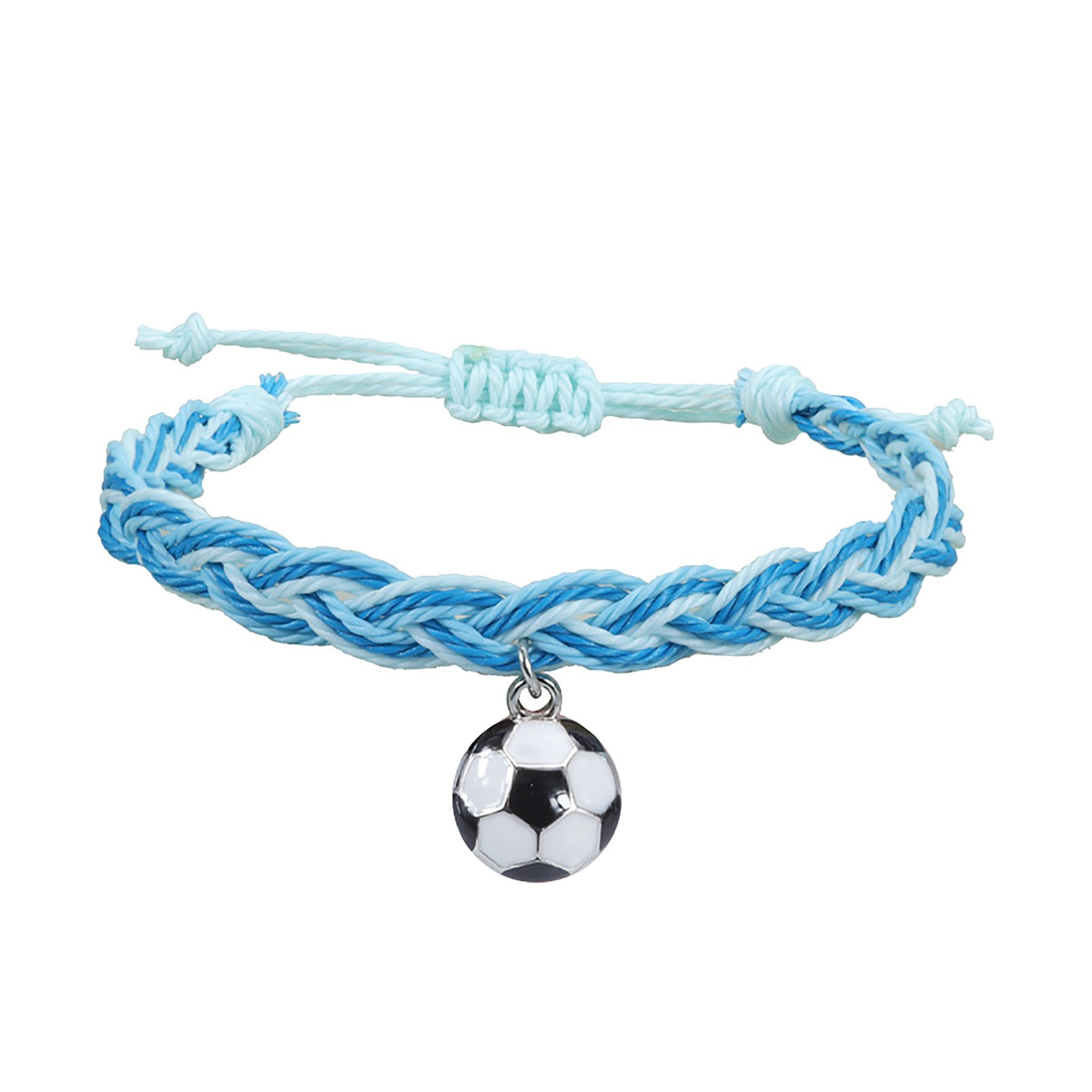 thumbnail image 2 of Pulseras de Fútbol Charm Favors Fútbol Negro Rojo Blanco Marrón Pulseras de Fútbol Cuentas Ajustable Inspirational for Teens Adults Sport Birthday Football Favors For, 2 of 2